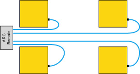 Sơ đồ kết nối của một bộ KIT đĩa đệm khí bề dày mỏng - Low profile air bearing system